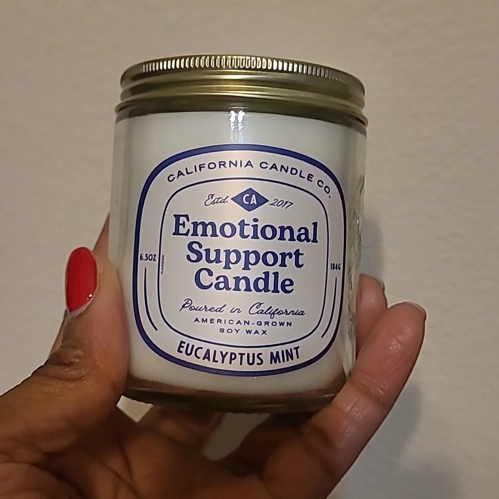 Emotional Support Candle - Eucalyptus Mint - 6.5oz